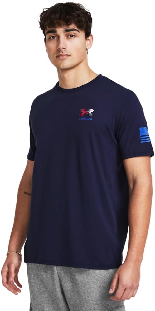 

Футболка с коротким рукавом Under Armour Freedom Graphic, (410) Midnight Navy/Red/Spine, Красный, Футболка с коротким рукавом Under Armour Freedom Graphic, (410) Midnight Navy/Red/Spine