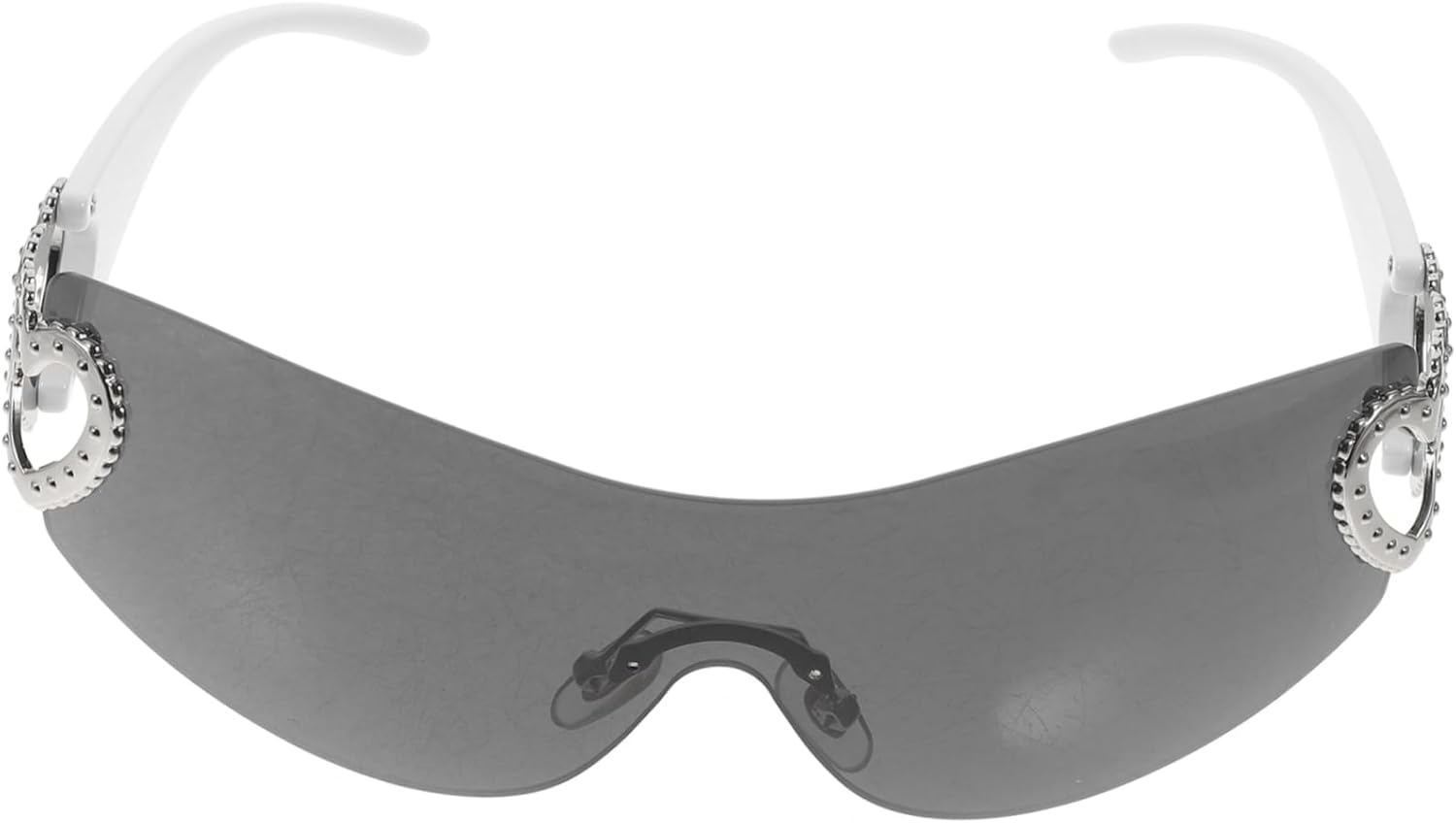 

Модные солнцезащитные очки в форме сердца без оправы для женщин. Стильные очки без оправы в форме сердца для вечеринок, повседневной носки и создания модного образа Yardenfun, Grey