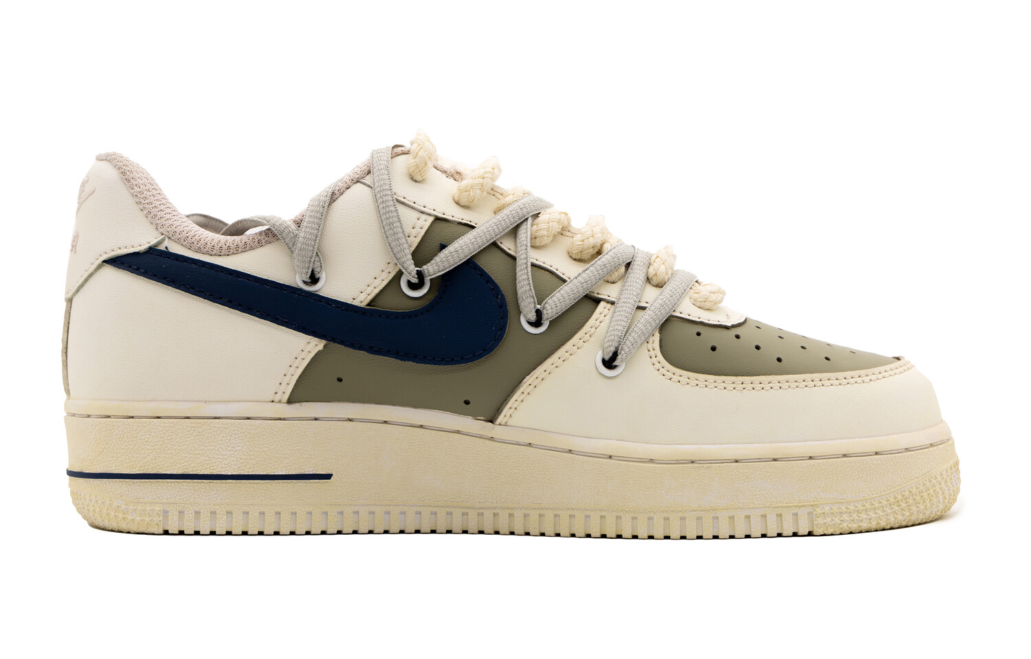 

Кроссовки Nike Air Force 1 Skateboarding Shoes Men Low-top Coffee, хаки