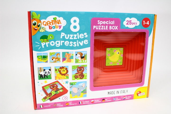 

Carotina Progres8 Животные, развивающая игра, Лишани Lisciani