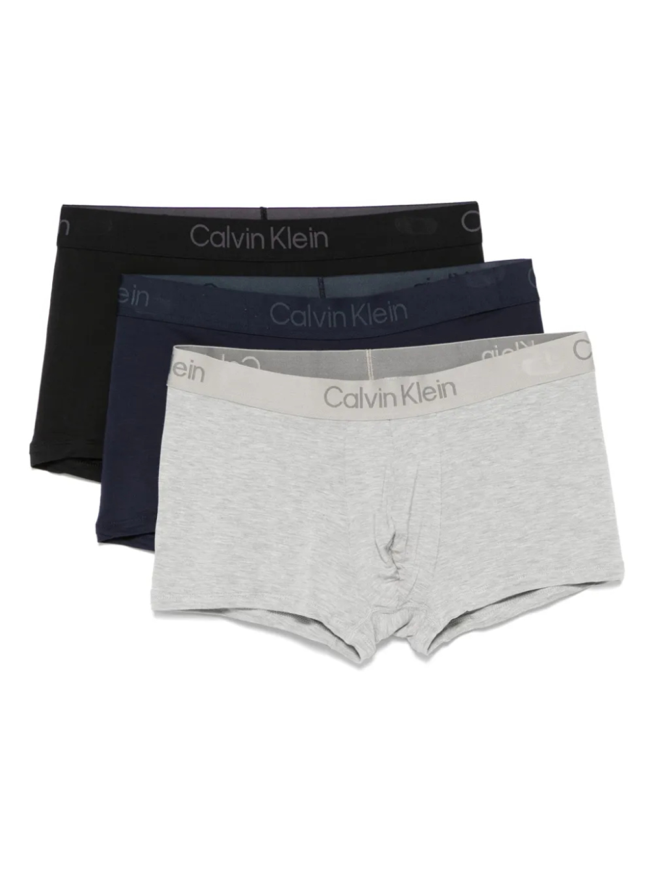 

Боксеры с логотипом на поясе (упаковка из трех шт.) Calvin Klein, черный