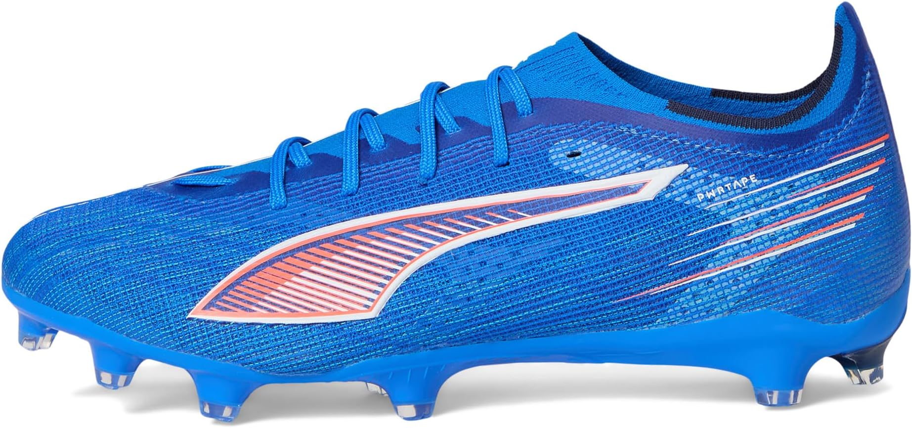 Кроссовки PUMA Men's Ultra 6 Pro Firm, Artificial Ground Soccer Cleats, Ultra Blue/White/Glowing Red — фото 4
