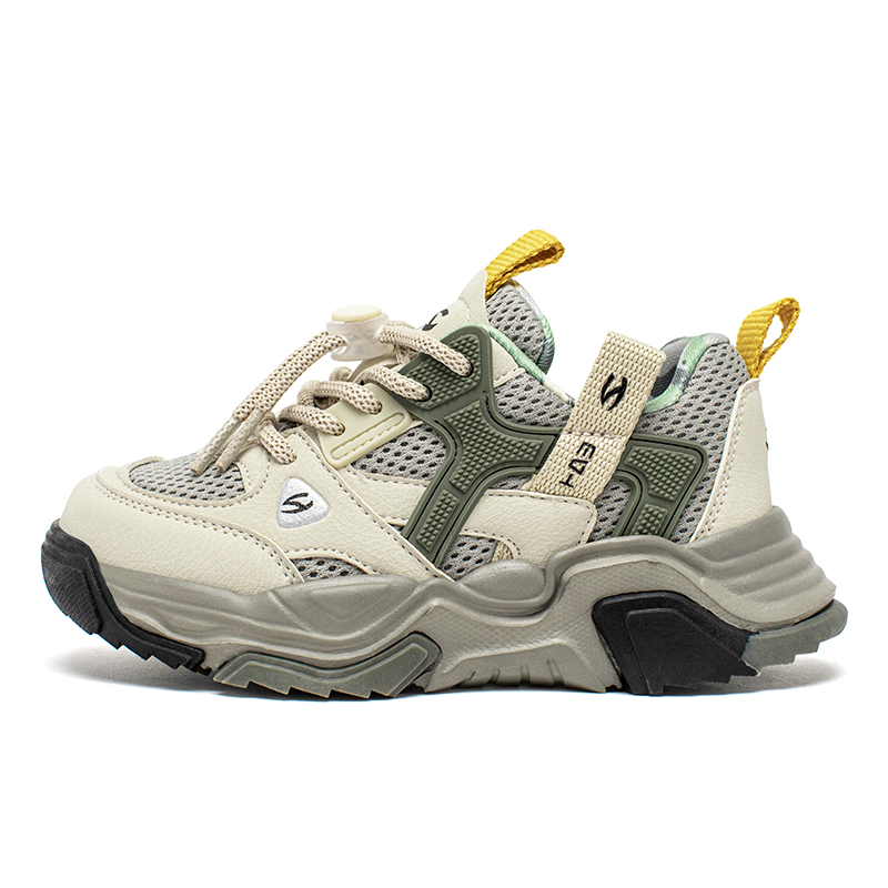 

Низкие, амортизирующие, износостойкие детские кроссовки для повседневной носки HOBIBEAR, хаки/зеленый