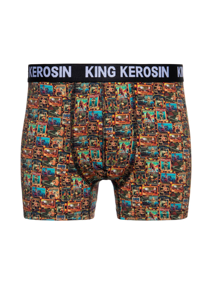 

Трусы боксеры King Kerosin Boxershorts Seventies, разноцветный