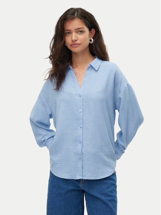 

Свободная рубашка Melaney 10316389 Vero Moda, синий