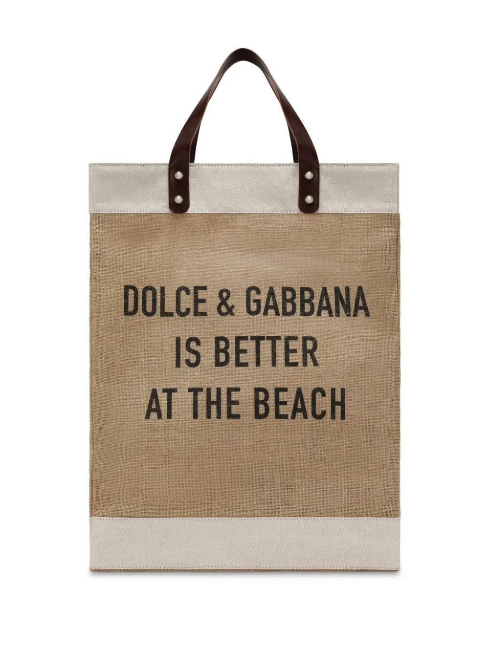 Сумка-тоут Shopping с логотипом DOLCE & GABBANA, нейтральный — фото 3