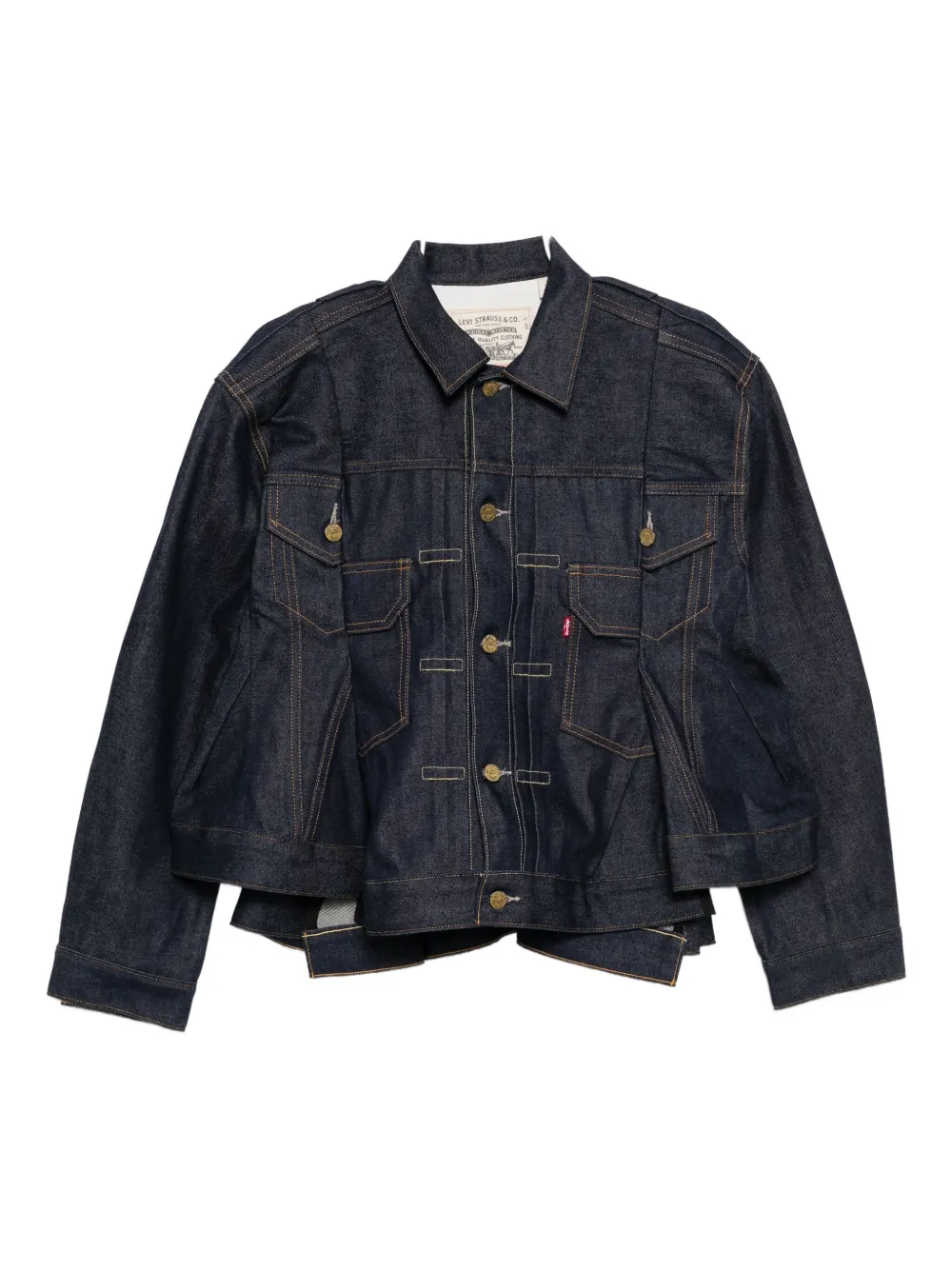 

Хлопковая джинсовая куртка X Levis SACAI, синий
