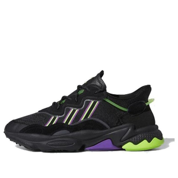 

Кроссовки originals ozweego 'black/purple/green' Adidas, черный