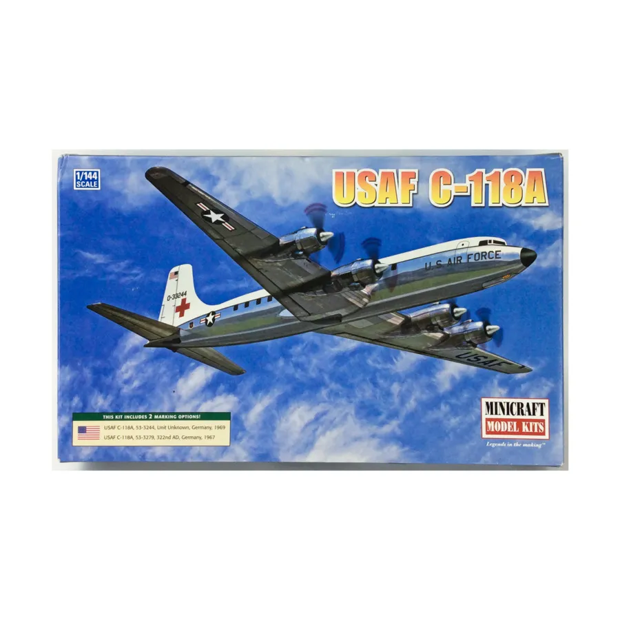 

ВВС США C-118A, Modern Aircraft & Spacecraft - 1:144 Scale (Minicraft)