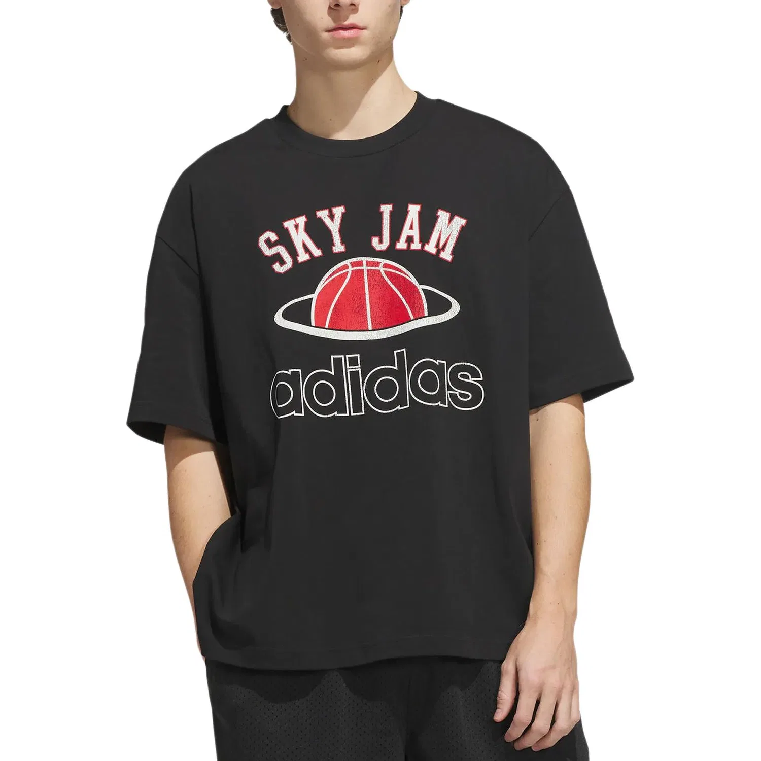 Футболка SKYJAM Adidas Originals черная — фото 3