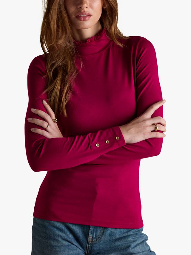 

Топ Amy с высоким воротником Joules, Red