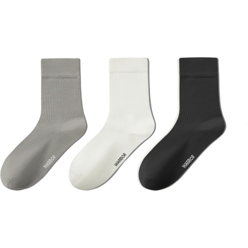 

Унисекс носки Mid Calf WARRIOR, 3 pack=черный+белый+серый