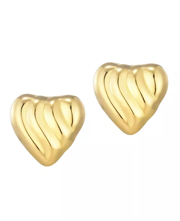 

Серьги-Гвоздики в форме сердца из нержавеющей стали Adornia, gold