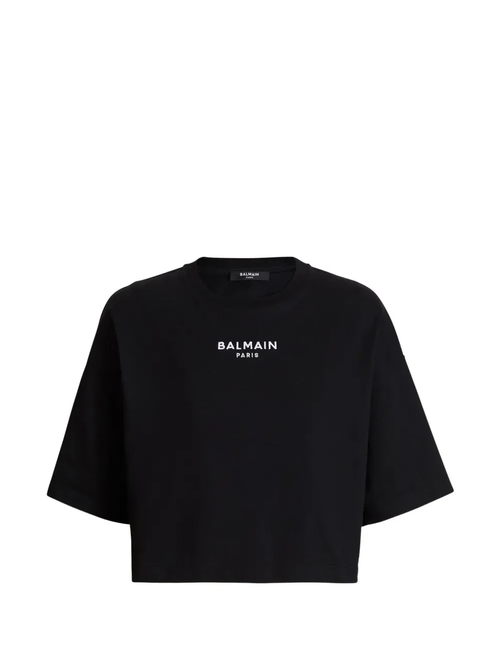 Футболка Balmain с вышивкой Paris, черный