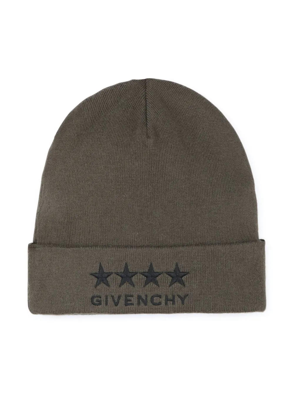 

Шапка бини с вышитым логотипом Givenchy Kids, зеленый