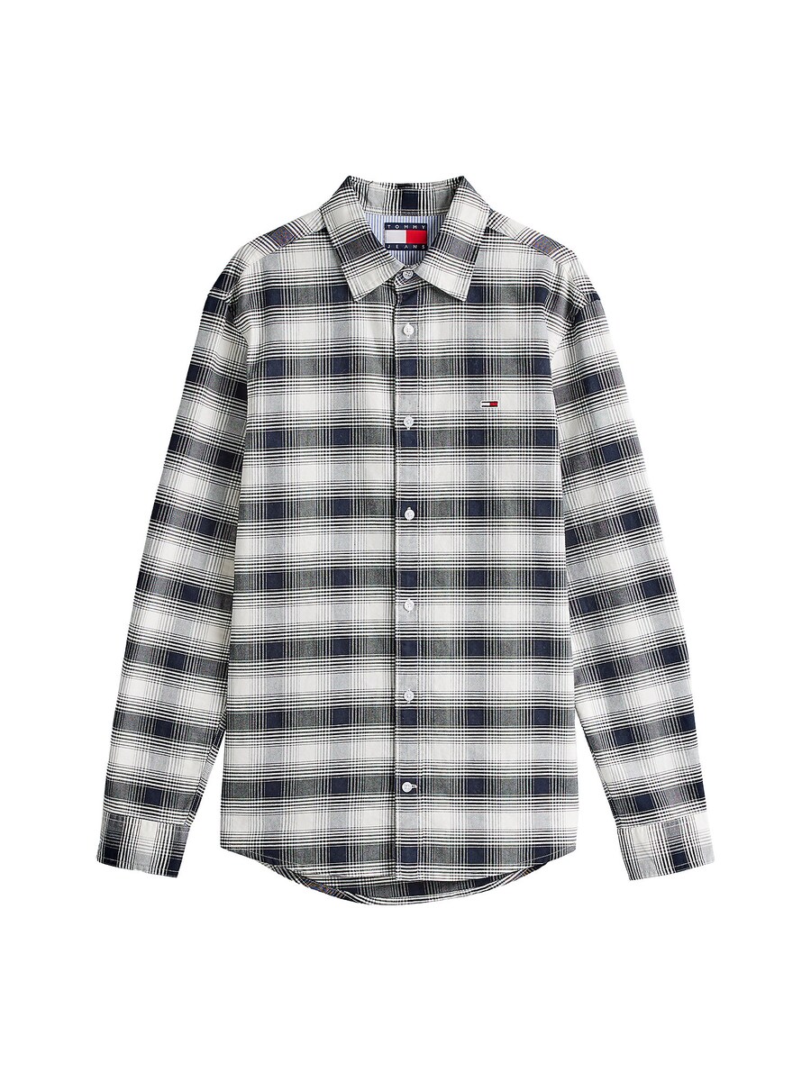 

Клетчатая рубашка Tommy Jeans Regular fit Button Up Shirt, черный