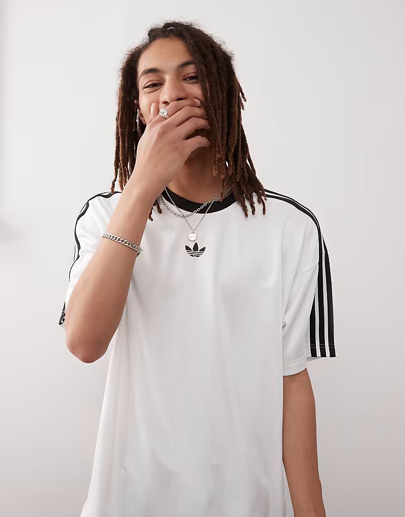 

Adidas Originals Adidas adicolor jacquard jersey в белом / черном цвете