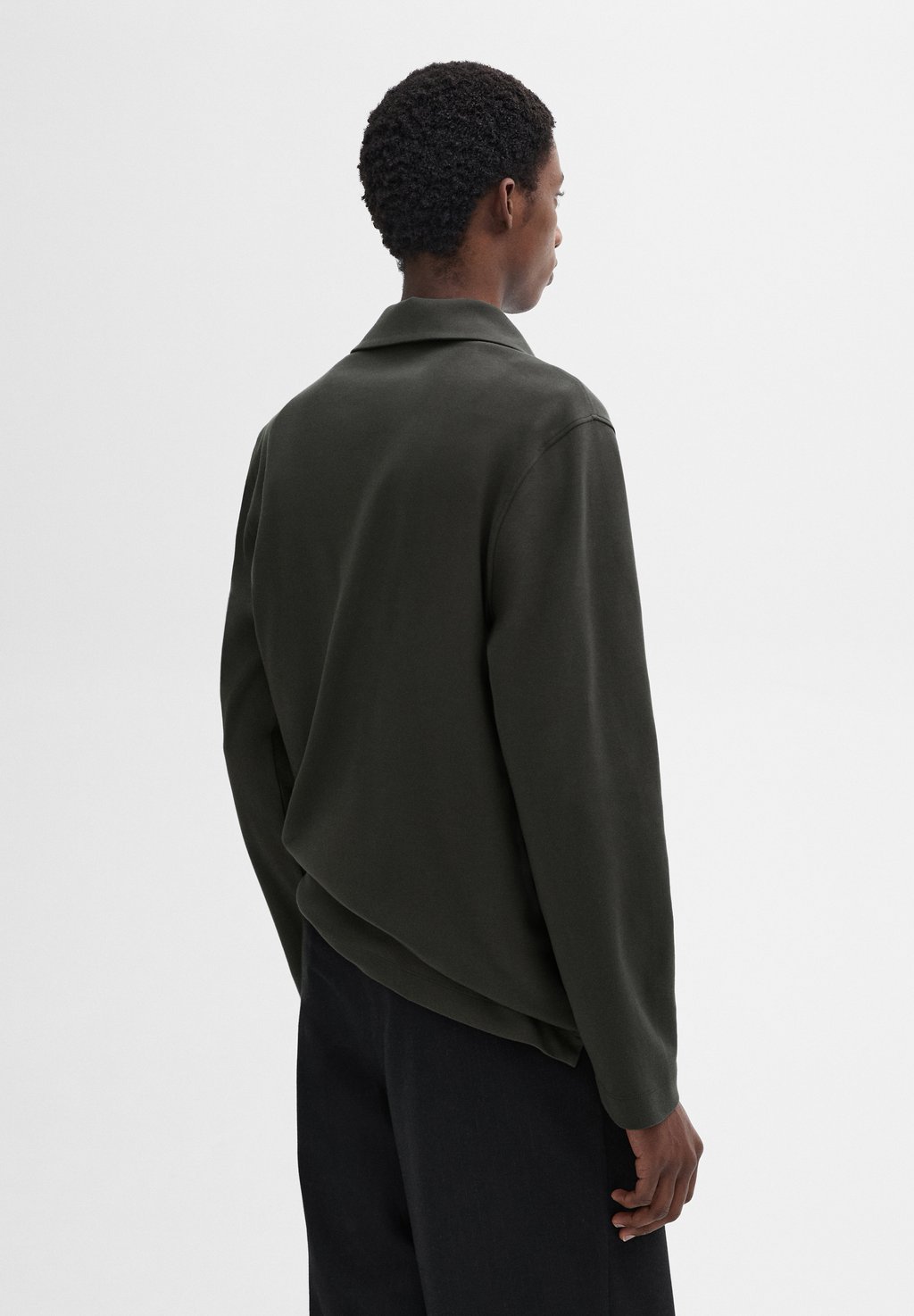 

Топ с длинными рукавами MOCK NECK Massimo Dutti, серый