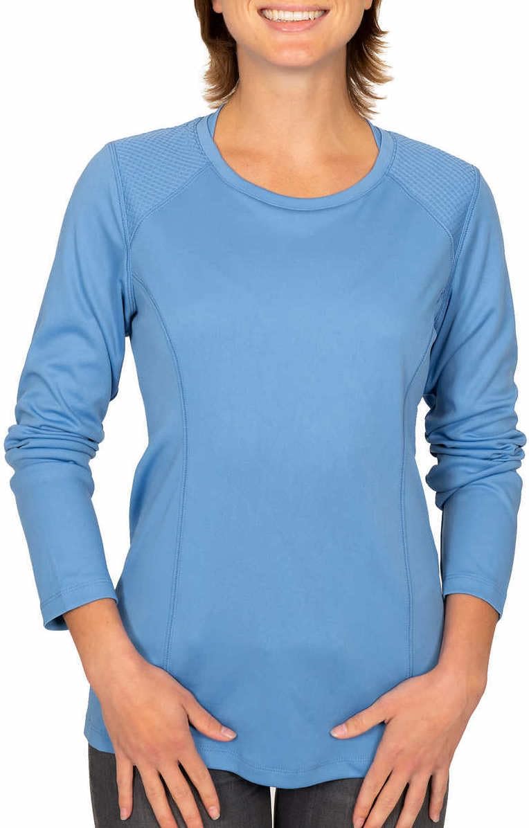 

Columbia женская футболка с длинным рукавом и круглым вырезом Omni Wick Freezer Coil, Medieval