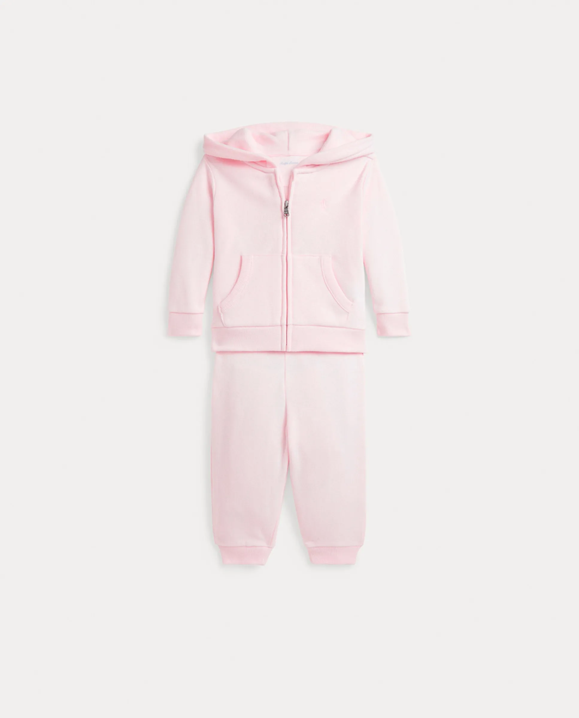 

Детский комплект для девочки из толстовки и вельветовых брюк Polo Ralph Lauren, розовый
