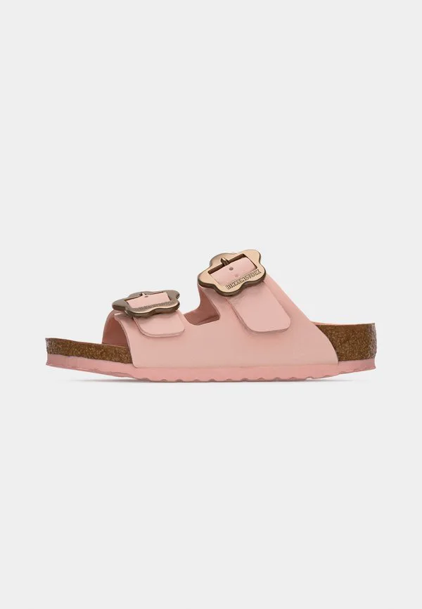 Детские узкие сандалии arizona с цветочной пряжкой Birkenstock, Light Rose — фото 2