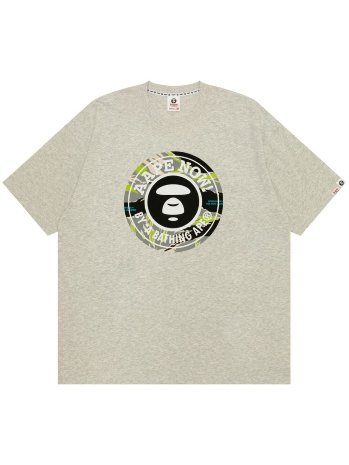

Футболка с принтом Moonface AAPE BY *A BATHING APE, серый