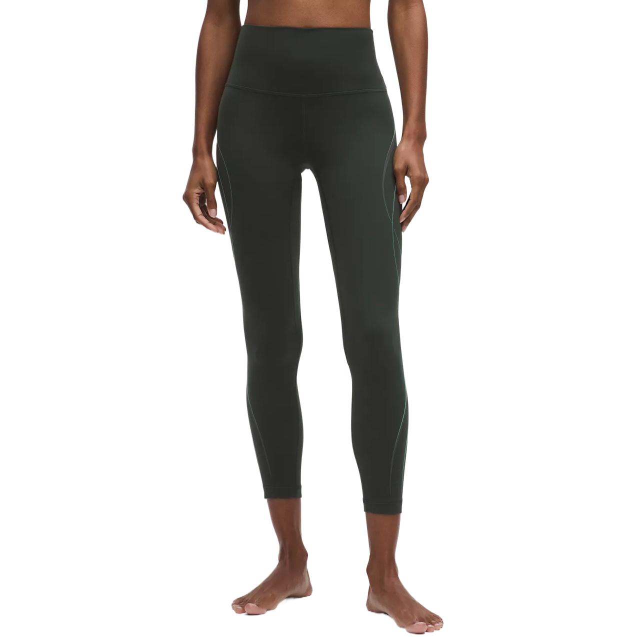 

Высокие спортивные штаны Align High Rise Pant Curve Art, 25', Women's Lululemon, темно-зеленый