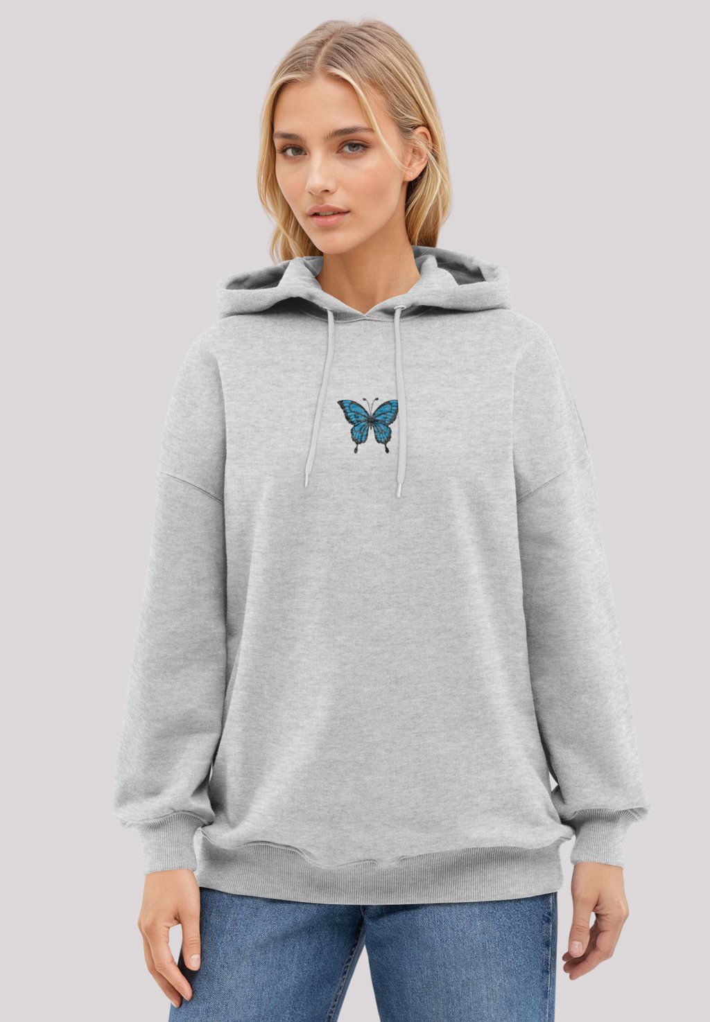 

Толстовка BUTTERFLYBESTICKT F4NT4STIC, серый