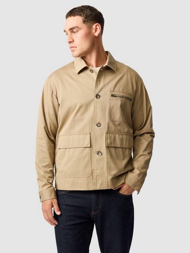 

Водостойкая шагрень Woody Island из хлопка Rodd & Gunn, Wheat