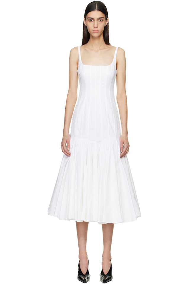 

Платье миди Le paysan 'Агава' Jacquemus, белый