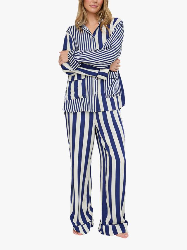 

Комплект пижамы Evie с полосками и пуговицами Lily and Lionel, Navy
