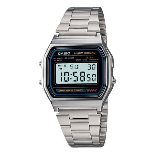 

Часы CASIO Waterproof Sports Unisex Mens Silver Digital, серебряный