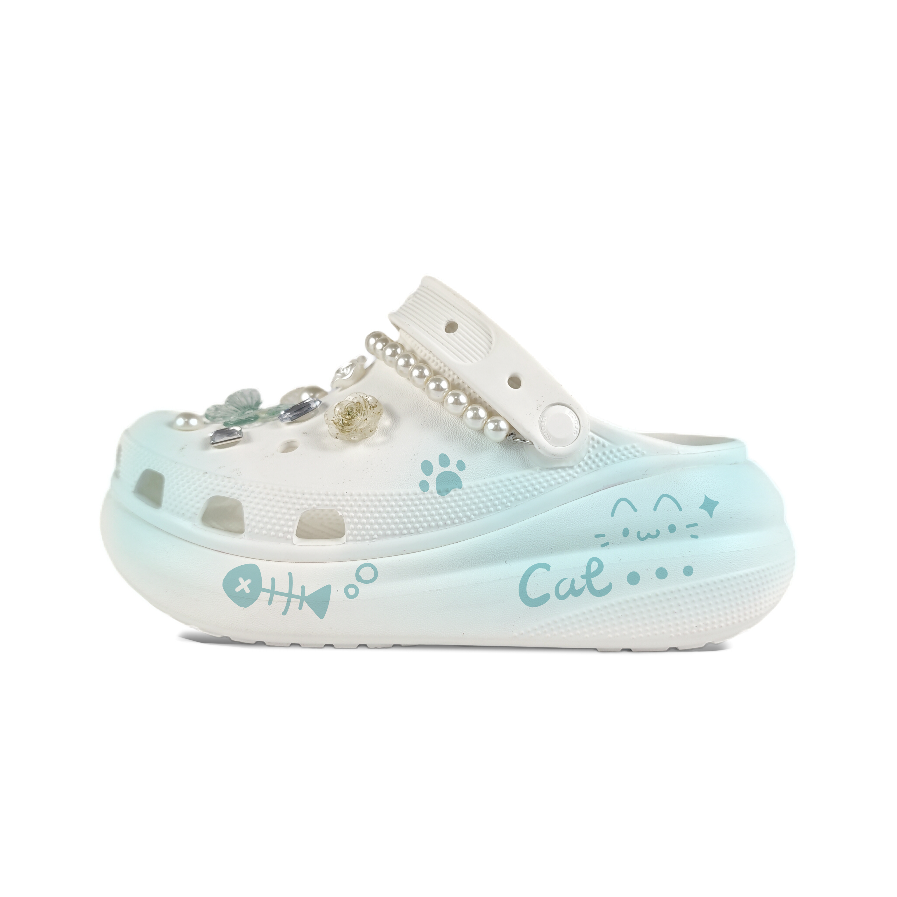 Crocs Сабо Crush Clog унисекс белые