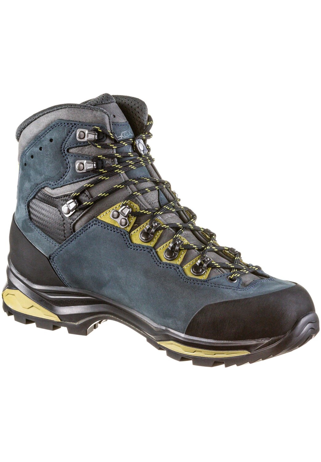 Альпийские горные ботинки CAMINO EVO Vibram мужские LOWA, цвет Stahlblau-Kiwi — фото 2