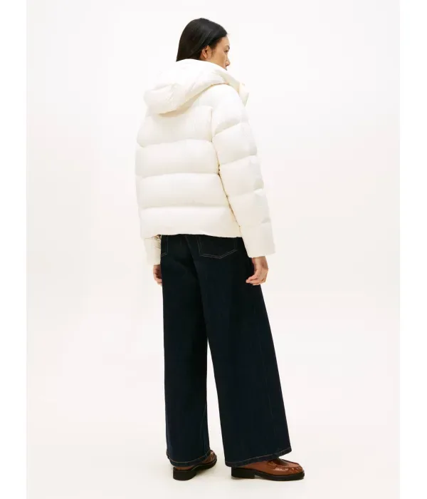Пуховая куртка regular fit Tommy Hilfiger, экрю — фото 3