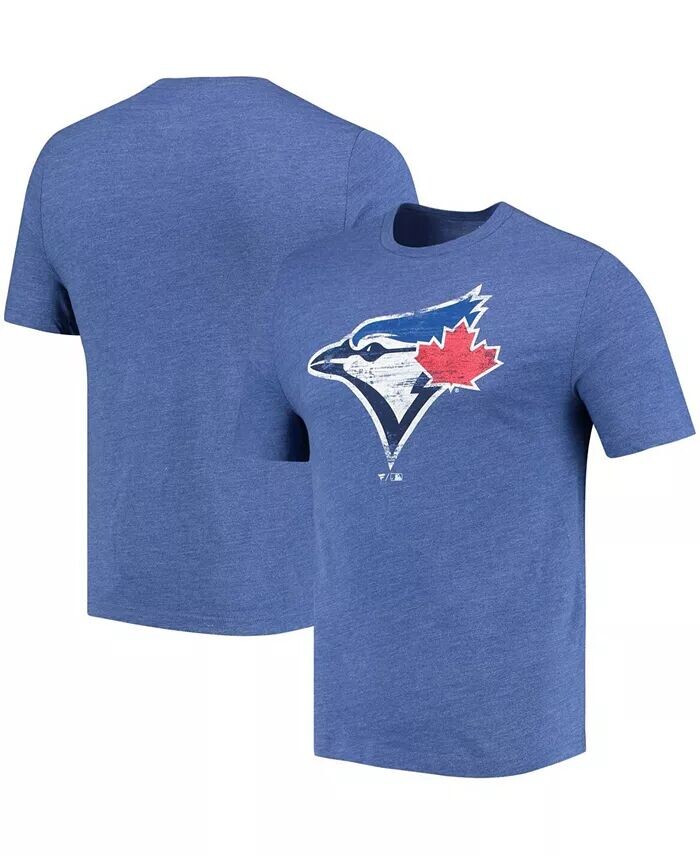 

Мужская футболка с логотипом Royal Toronto Blue Jays Weathered Tri-Blend с официальным логотипом Fanatics