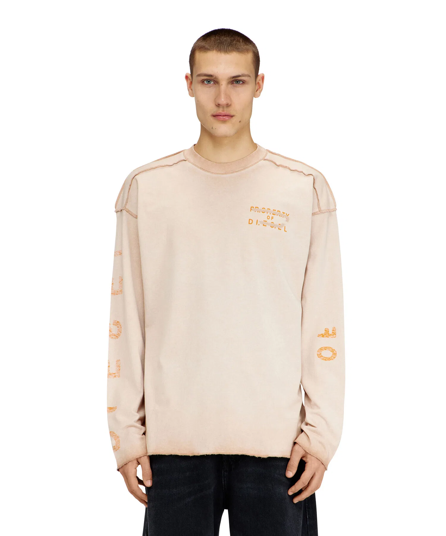 Мужская футболка с длинным рукавом DIESEL T-LOOK-LS