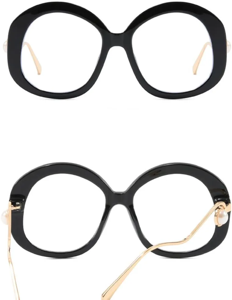 

Модные ретро круглые женские очки в оправе с жемчужными вставками, солнцезащитные очки в стиле ретро для женщин, защита от ультрафиолета UV400 TKKTLLT, C4