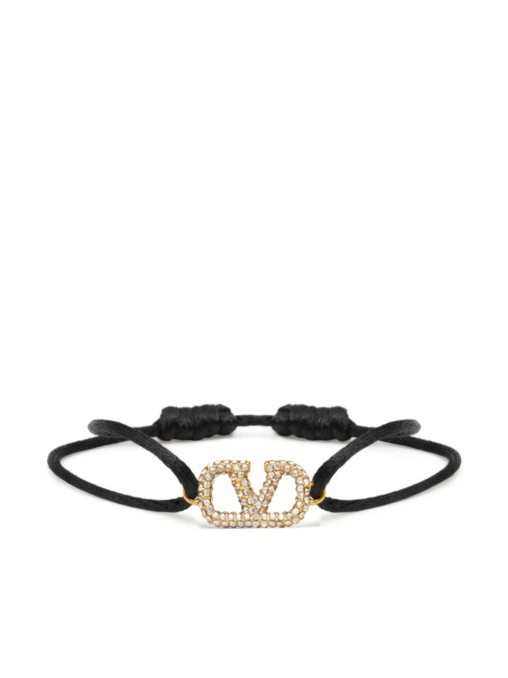 

Браслет с логотипом VLogo Signature и кристаллами VALENTINO GARAVANI, черный