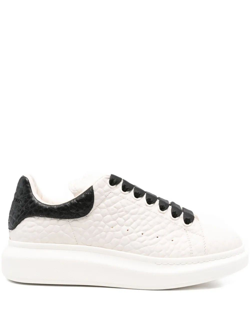 

Большие фактурные кожаные кроссовки Alexander McQueen, белый