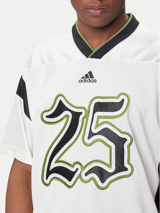 Футболка oversize Football JY2762 Adidas, белый — фото 4