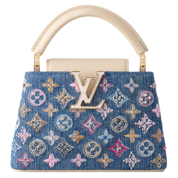 

LOUIS VUITTON Сумка через плечо из джинсовой ткани