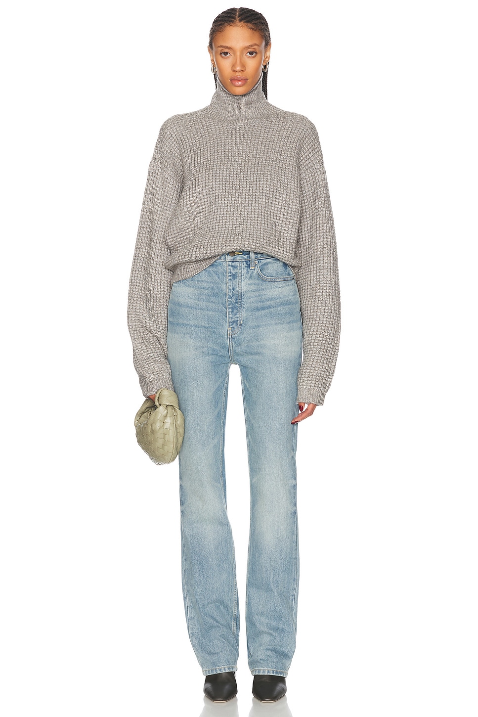 Джинсы женские Fear of God ESSENTIALS, цвет Vintage Blue — фото 3