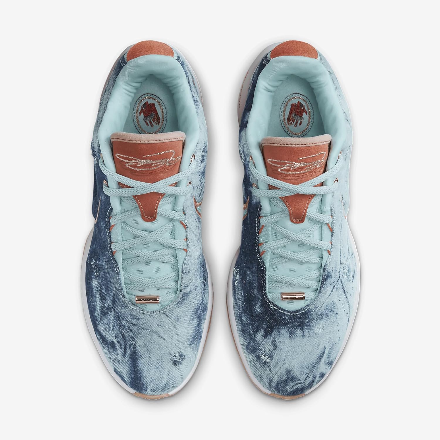Мужские кроссовки Nike Lebron XXI, Jade Ice/Emerald Rise/Platinum Violet/Terra Blush — фото 4