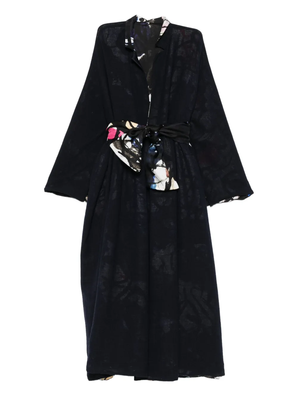 

Пальто с поясом Daniela Gregis, синий