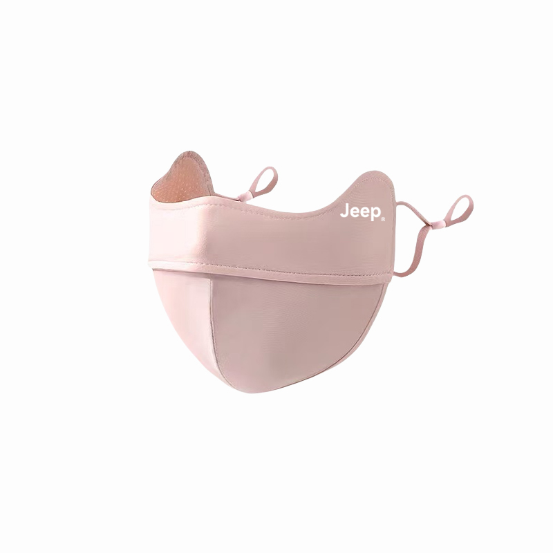 

Маска для защиты от солнца из полиэстера Unisex Jeep, cartilage розовый