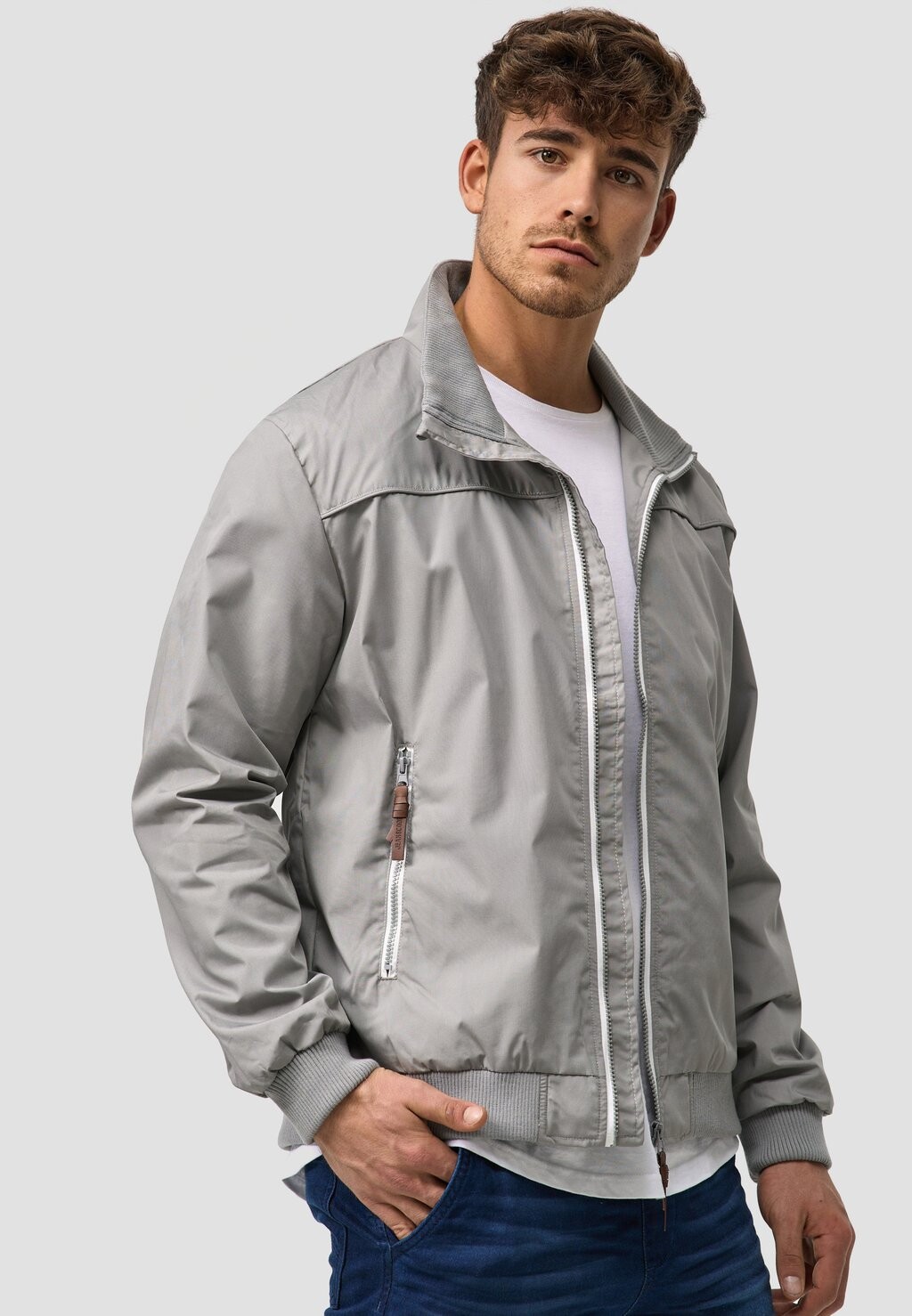 

Демисезонная куртка INDICODE JEANS, цвет lt grey