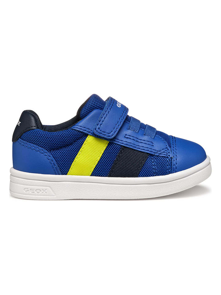 

Кроссовки на шнуровке DJRock Geox, цвет blau/gelb