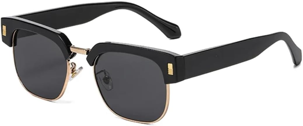 

Полуметаллические солнцезащитные очки для женщин, защита от УФ-излучения UV400, модный леопардовый принт, зеленые солнцезащитные очки для мужчин в стиле панк UUPTTPL, Gold Black