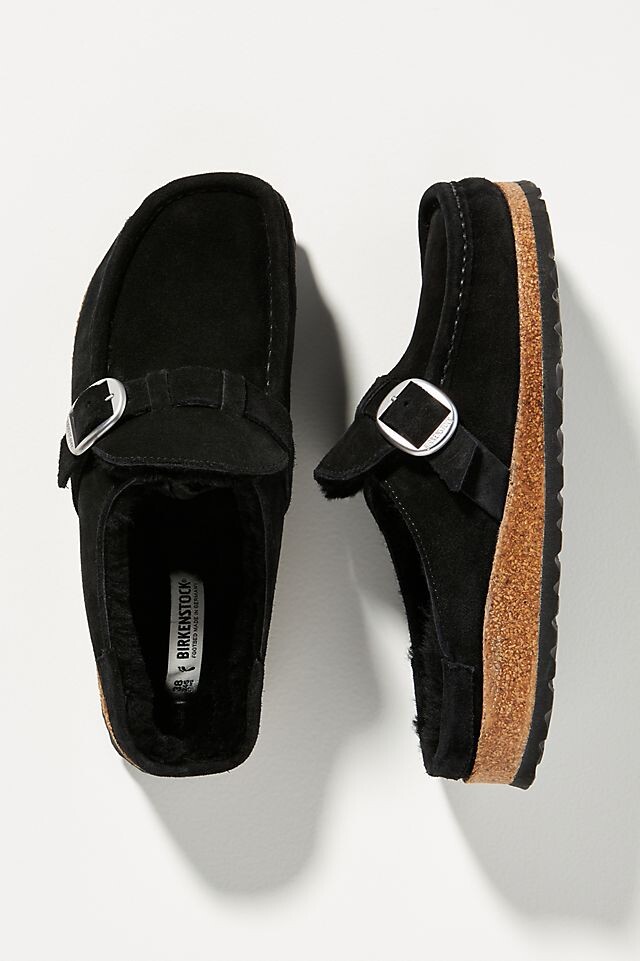 

Сабо Birkenstock Buckley из овчины, черный